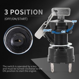 Dokili Starter Ignition Switch with Keys 1025086-01 for Club Car Preced.ent Electric 2004-Up and 2018-UP TEM.po Golf Cart 2Pack