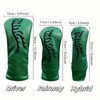 Abstract Tiger Golf Club Head Cover, Green, Durable & Waterproof,