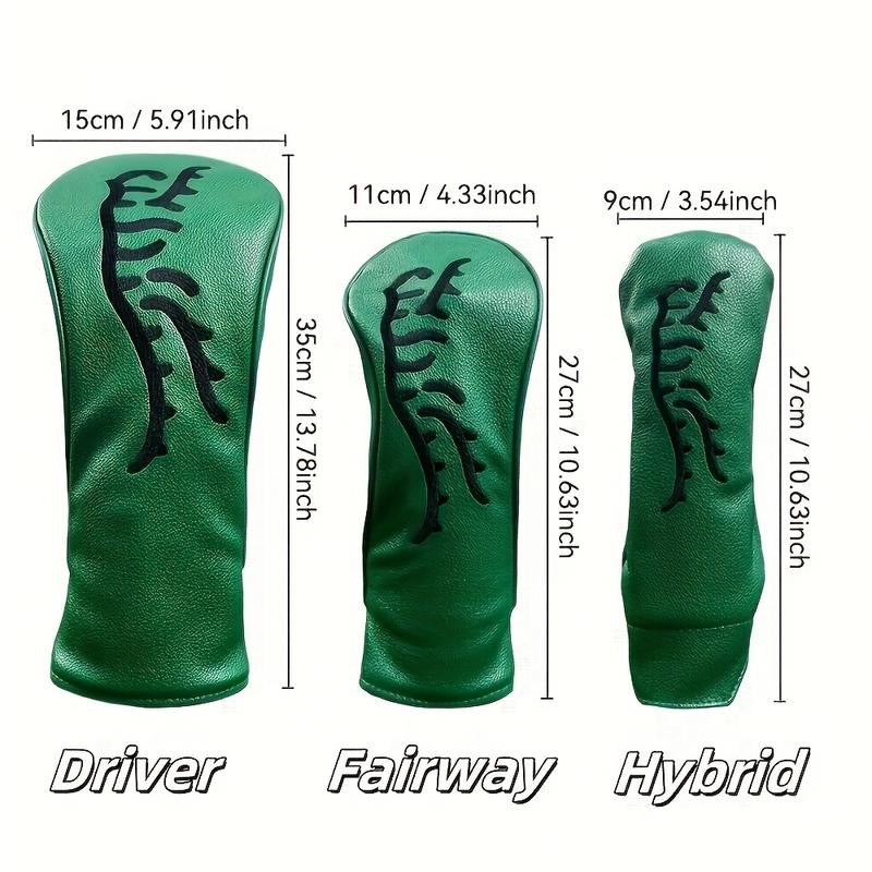 Abstract Tiger Golf Club Head Cover, Green, Durable & Waterproof,