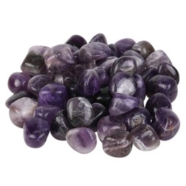 mookaitedecor 1lb Irregular Natural Amethyst Stone, Mineral Polishing Stones for Home Office and Garden Decoration, DIY Jewellery Making, Crystal Reiki and Healing (460g)