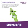 Multipet Loofa Dog Plush Toy w/ Birthday Hat - Squeaky