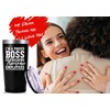 AMZUShome I Am A Proud Boss Travel Mug Tumbler.Funny Boss