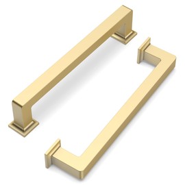 FILTA 5 Inch(128mm) Hole Centers Gold Cabinet Pulls(Set of 10),Gold Cabinet Pulls Zinc Alloy Kitchen Cabinet Handles Cabinet Hardware for Cabinets Cupboard Drawer