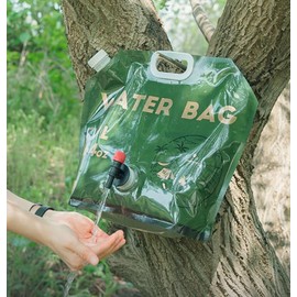 Collapsible Water Container Bag with Spigot,Outdoor Water Container for Camping,Hiking, Sport 7.9L
