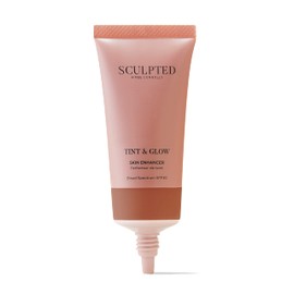 Tint & Glow Hydrating Moisturising Skin Enhancer from Sculpted by Aimee (Rich Mahogany 8.5) – 45ml Cruelty-Free Moisturising & Tinted Skin Booster with SPF 30 and Blue Light Protection