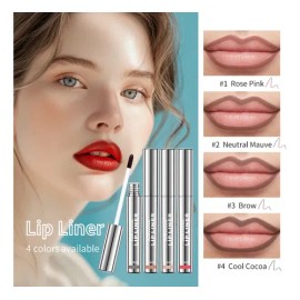 Delineador De Labios Tattoo Peel-off Brillo Labial Mate 4pcs