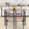 Giantex Modern 5 Piece Dining Table Set with 4 Chairs