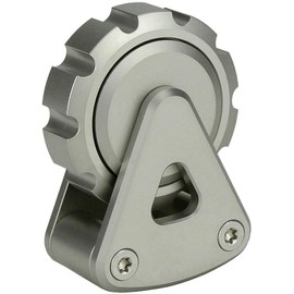 Pocket Ferris Wheel, Metal Fidget Toys, Gear Fidget Spinners, 2 in 1 Desk Spinner Toy, Office Sculpture Home Decor, ADHD Stress Relief, Gifts for Teens Adults (Stainless Steel Sanding Gray)