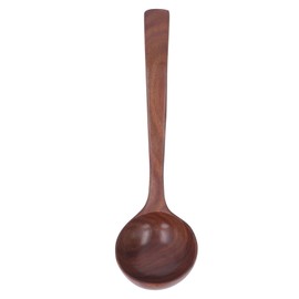 Wooden Ladle Spoon for Soup Accessories Solid Wood Eco Friendly Cooking Serving Ladle Kitchen Utensils for Home Hotel Type 2