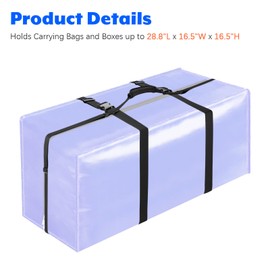 Moving Bags Carrying Strap with Handle, Heavy Duty Moving Boxes Lashing Strap Holder, Adjustable Belt Cross Style Carry Straps for Safely Moving and Lifting Heavy Boxes, Storage Totes, Groceries