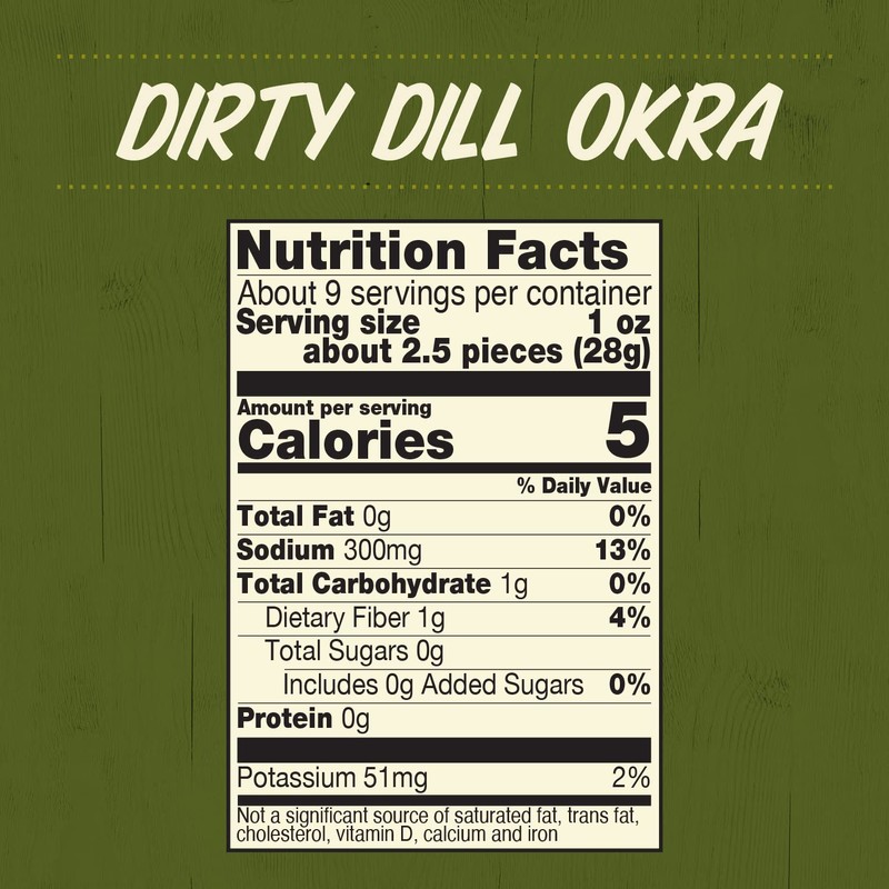 Wickles Pickles Dirty Dill Okra (6 Pack) - Dill Hot