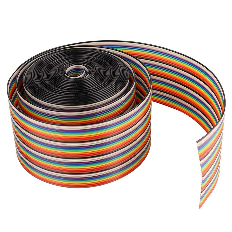 Flat Ribbon Cable Colourful 1.27 mm Spacing Cable 40P Flat