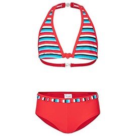 Landora® Girls' Triangle Bikini in Green / Turquoise - Oeko-Tex® Standard 100, red