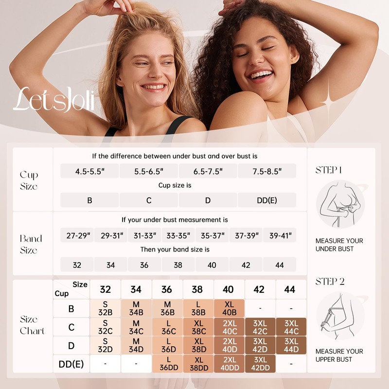 LetsJoli Lace V Seamless Bras for Women No Underwire Bralettes