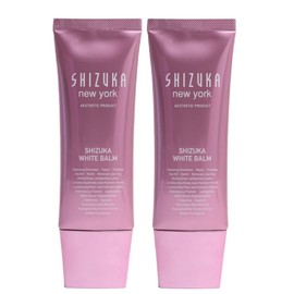 Shizuka New York W Cleansing No Need for Facial Cleansing, Shizuka White Balm, 2.1 oz (60 g), Approx. 1 Month Work, Set of 2