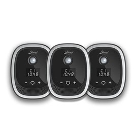 Sirena Air Ionizers for Home Negative Ion Filtration System, Quiet Air Freshener for Bedroom, Kitchen, Removes Odors, Smoke, Dust, Pets, Mini Ionic Air Purifier w/built in Clock and Night Light (3)