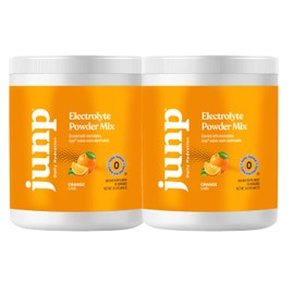 JUNP Electrolytes Powder No Sugar No Carbs – Sweet Tangy Citrus Orange Drink Mix - Potassium & Salt Electrolyte Hydration Powder Zero Calorie Sugar Free Electrolyte Powder, Keto Friendly, 180 Servings