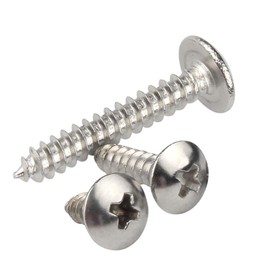 Yudesun Self Tapping Screws Wood Screws Stainless Steel M3 M4 M5 M6 x 16 mm Screws Phillips Screw Self-Tapping Sharp Tail Nails