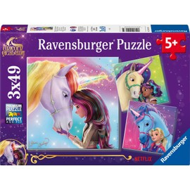 Ravensburger Children's Puzzle - 12004163 - Unicorn Academy - Unicorn Puzzle for Children from 5 Years with 3 x 49 Pieces - Unicorn Gifts