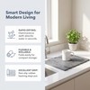 Foldable Diatomite Dish Drying Mat for Kitchen Counter, Gray Marble