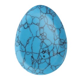 1.7inches Blue Turquoise Thumb Worry Stone for Anxiety Palm Stone Hand Carved Therapy Chakra Stones Pocket Gemstone Home Decor Gifts