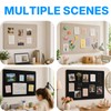 OWLKELA 36 x 24 inch Felt Bulletin Board, Self-Adhesive Pin
