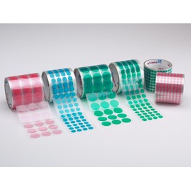 Caplugs PR00875 - PR-SH Series - Powder Peel Red Discs, Polyester Film Tape, Disc Diameter 7/8", 500 per Roll, Masking, Die-Cut Discs, Temp Resistant, Protection and Finishing (SH-48780)