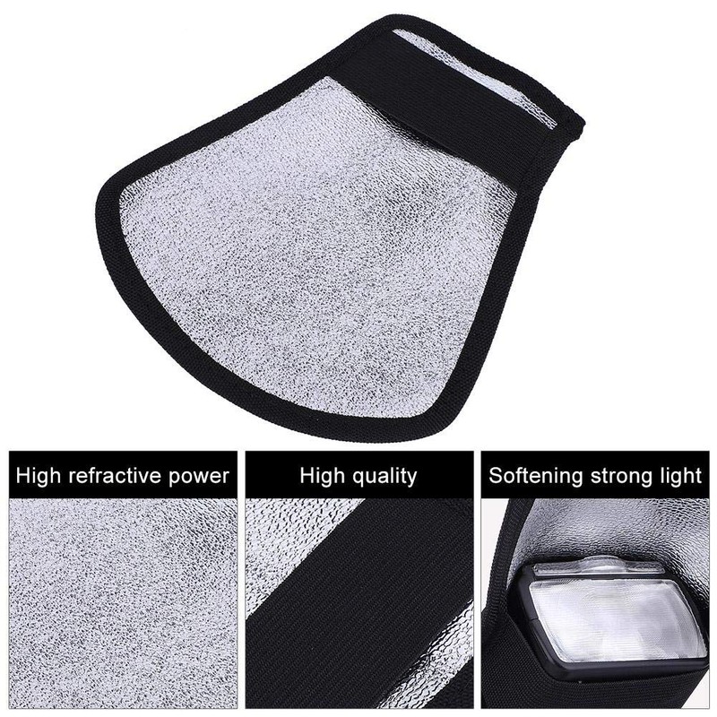 Universal Flash Reflector Diffuser,Portable Outdoor Soft Intense Light Flash Speedlite