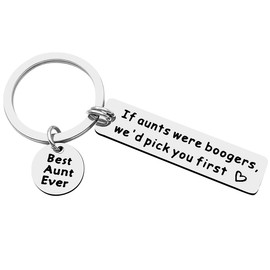 xyqcy Best Aunt Ever Keychain for women, Aunt Gift Jewelry for Special Aunt Auntie Aunty Gift From Niece and Nephew Gifts for Aunt Birthday Christmas Thanksgiving Mother's Day Gifts Key Ring Chain