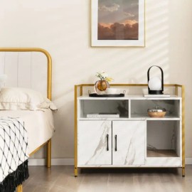 Dual-Door Hidden Cat Washroom with Scratch Cardboard Accessory Cat Litter BoxColor: White Color