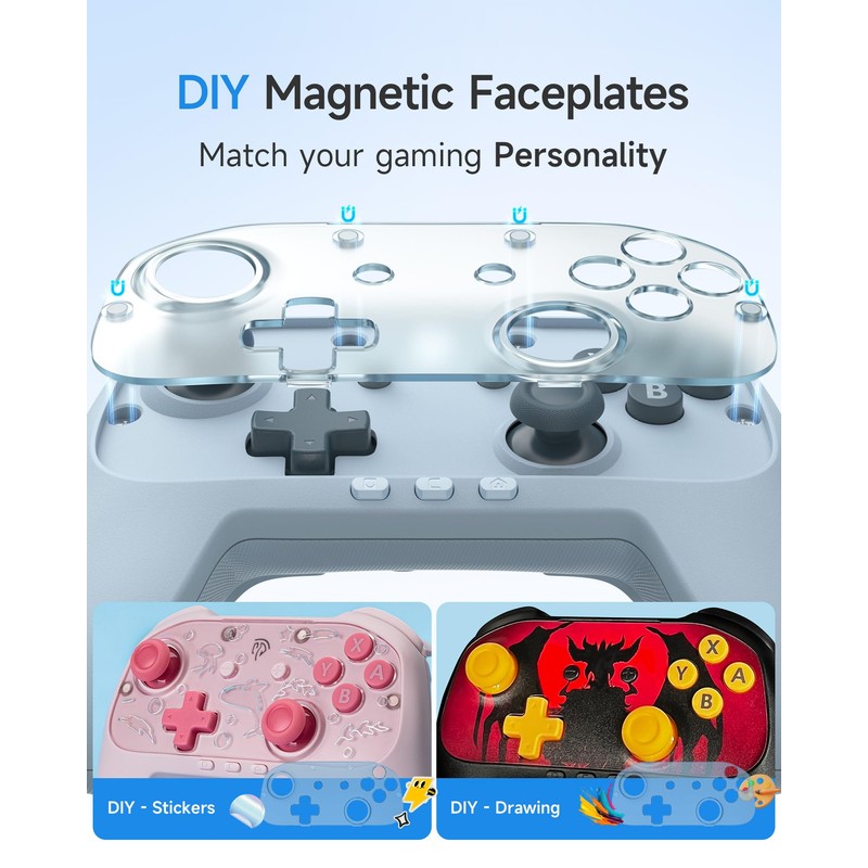 EasySMX S10C Switch 2 Pro Controller with Instant Wake-Up, Hall