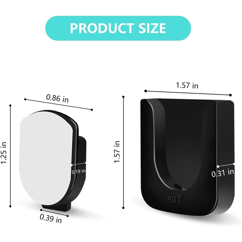 Magnetic Remote Control Holder Wall Mount, 4 Pcs Self-Adhesive Remote