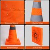 Yeatruojeet 4 Pack 18 inch Collapsible Traffic Safety Cones, Orange
