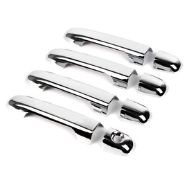 Dreamseek 8Pcs 4 Door Handle Cover Compatible with Hyundai Sonata NF 2007 2008 2009,Elantra 2007-2010,Kia Soul 2011-2013 Exterior ABS Molding Protector Trim (Chrome Plated)