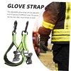BESPORTBLE 2pcs Firefighter Glove Straps Reflective Trim for Enhanced Safety