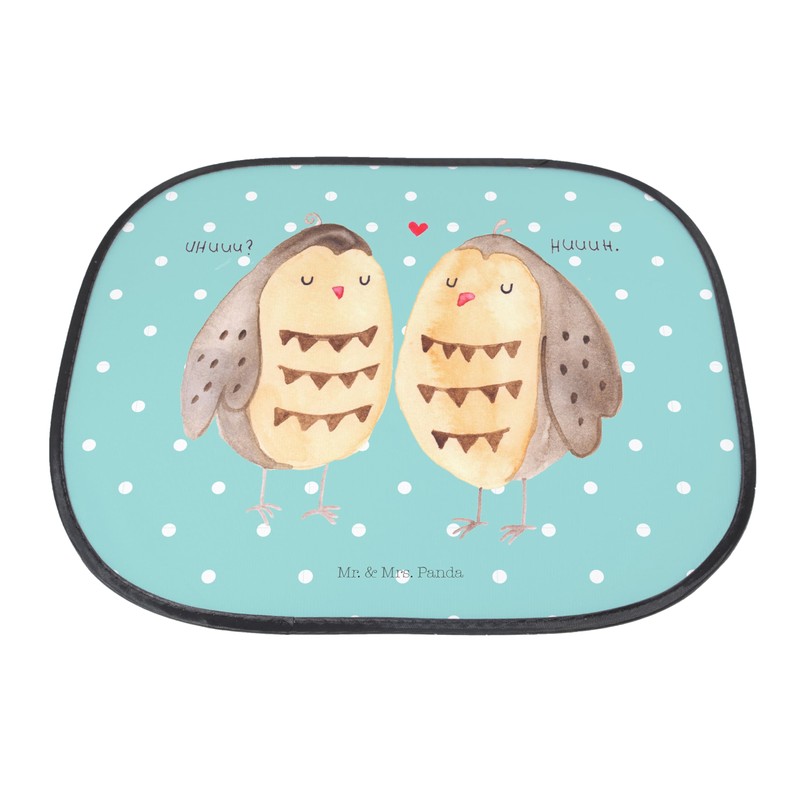Mr. & Mrs. Panda Car Sun Shade Owls Love -