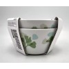 IKEA Stilenlig Set/2 Bowls White w/ Green Leaf Pattern Feldspar
