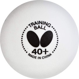 Butterfly 95840 Table Tennis Balls, Training Balls, 40+ White, 10 Dozen (120 Pieces)