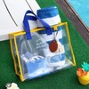2PCS Clear gift bag,Transparent Reusable Gift Wrap Bags With Handle,PVC