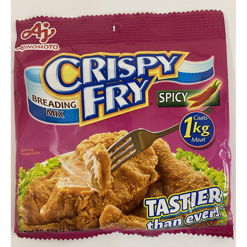 AJINOMOTO CRYSPY FRY SPICY Breading Mix 62g Crispy Fried Chicken