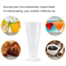Kitchen Laboratory Plastic Measurement Beaker Measuring Cup 100ml