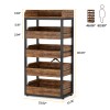 Tribesigns 5-Tier Vegetable Fruit Storage Rack Home Kitchen Storage Organizer
