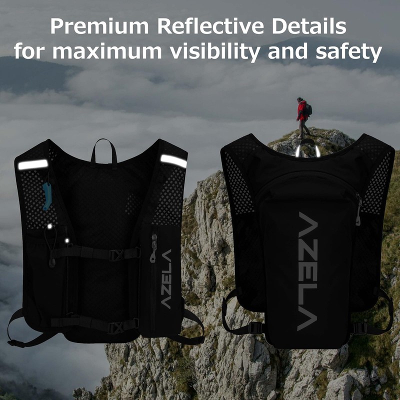 AQIIGOSE Running Hydration Vest, Lightweight Hydration Backpack for Women Men