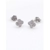 Unbranded 925 Sterling Silver Small Cz Flower Stud Earrings 5mm