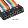 sourcing map IDC Rainbow Wire Flat Ribbon Cable 20 Pins