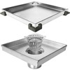 Neodrain Square Shower Drain with Removable Tile insert Grate, 6-Inch,