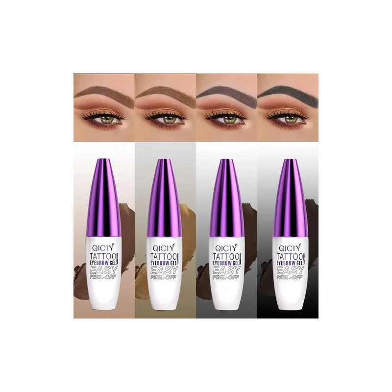Qiciy Bálsamo Natural Grueso Para Cejas 4 Colores Naturales