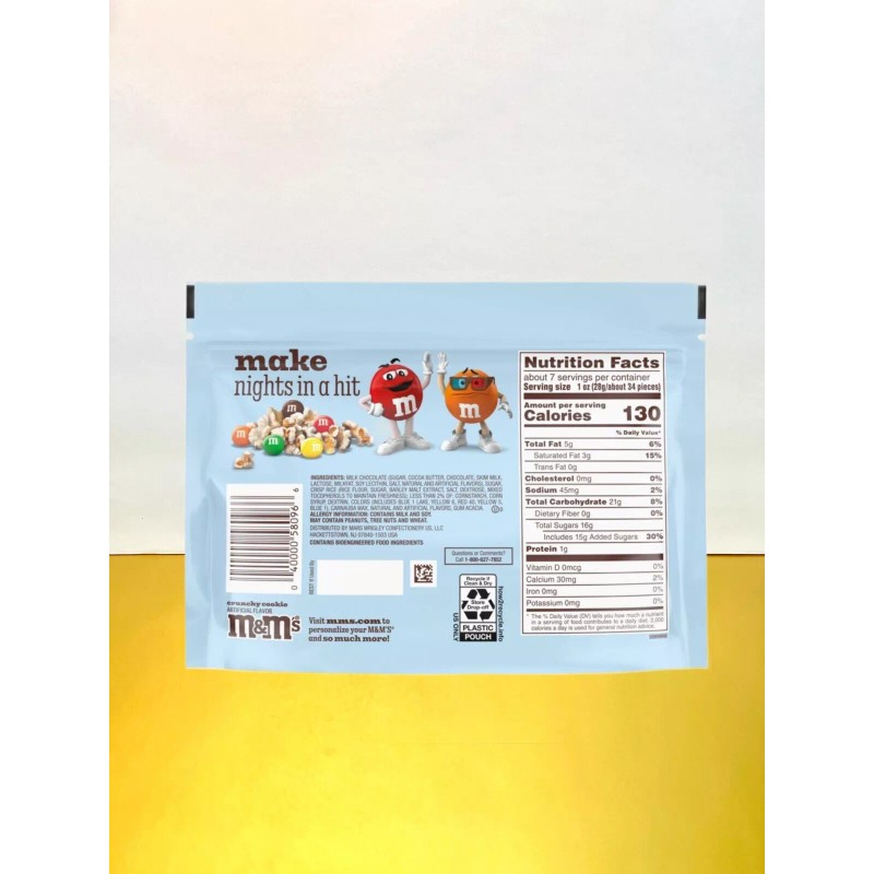 M&M's New Exclusive Sharing Size M&Ms Crunchy Cookie Chocolate Flavored