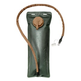 KNIT OUTDOOR Premium 3-Liter Hydration Bladder, BPA-Free, Leak-Proof, Insulated W/ Drinking Tube, Water Reservoir for Hiking, Cycling, and Outdoor Adventures (Tan, 3-Liter)