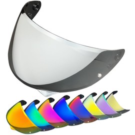 YMTSGEQ HJ-34P Helmet Visor Replacement for HJC C10.Motorcycle Helmet Shield UV Protection Compatible with HJC C10 (Silver)